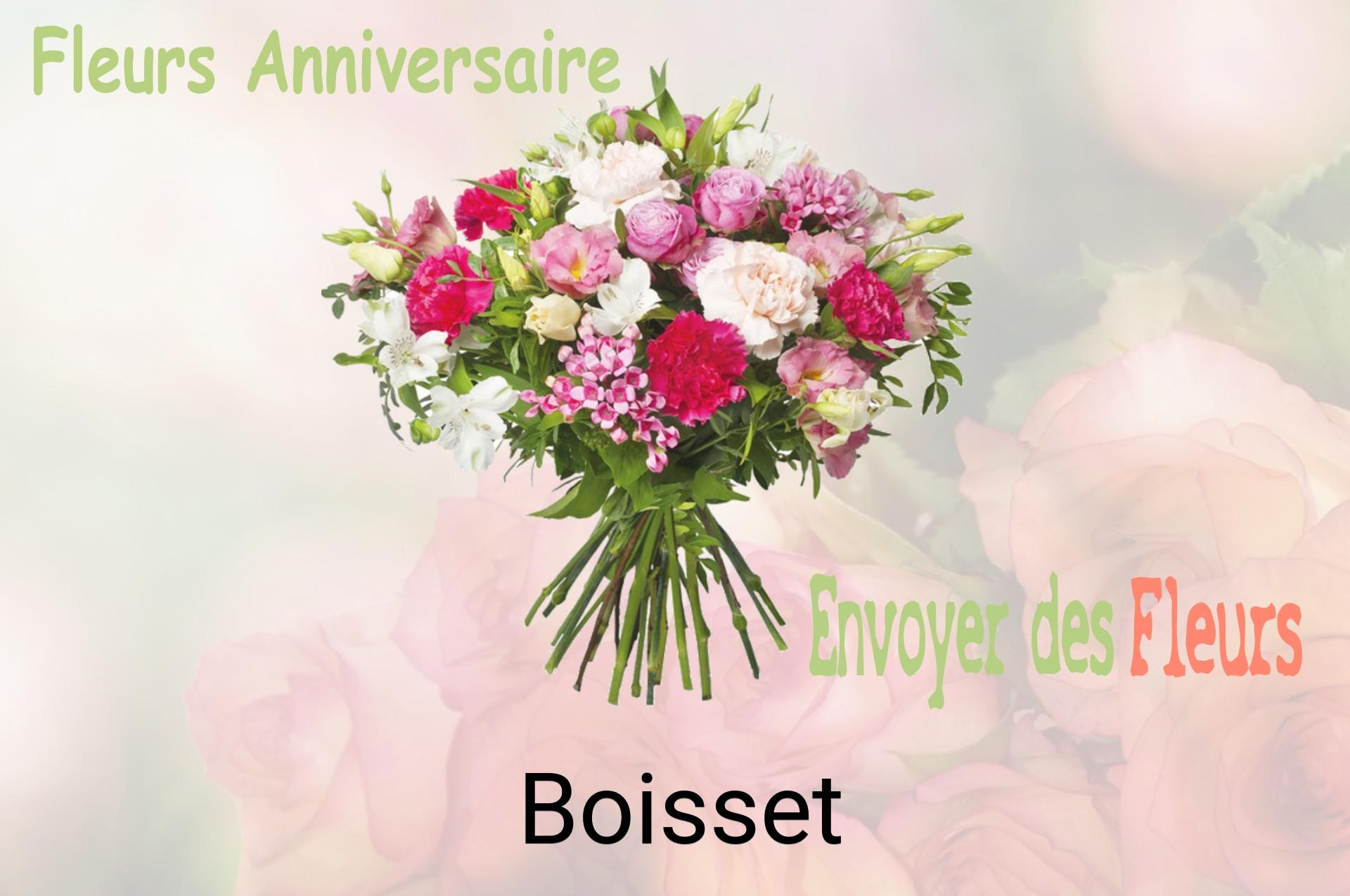 Bouquet de fleurs d’anniversaire livré à Boisset
